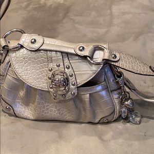 Kathy Van Zeeland Metallic Faux Leather Purse